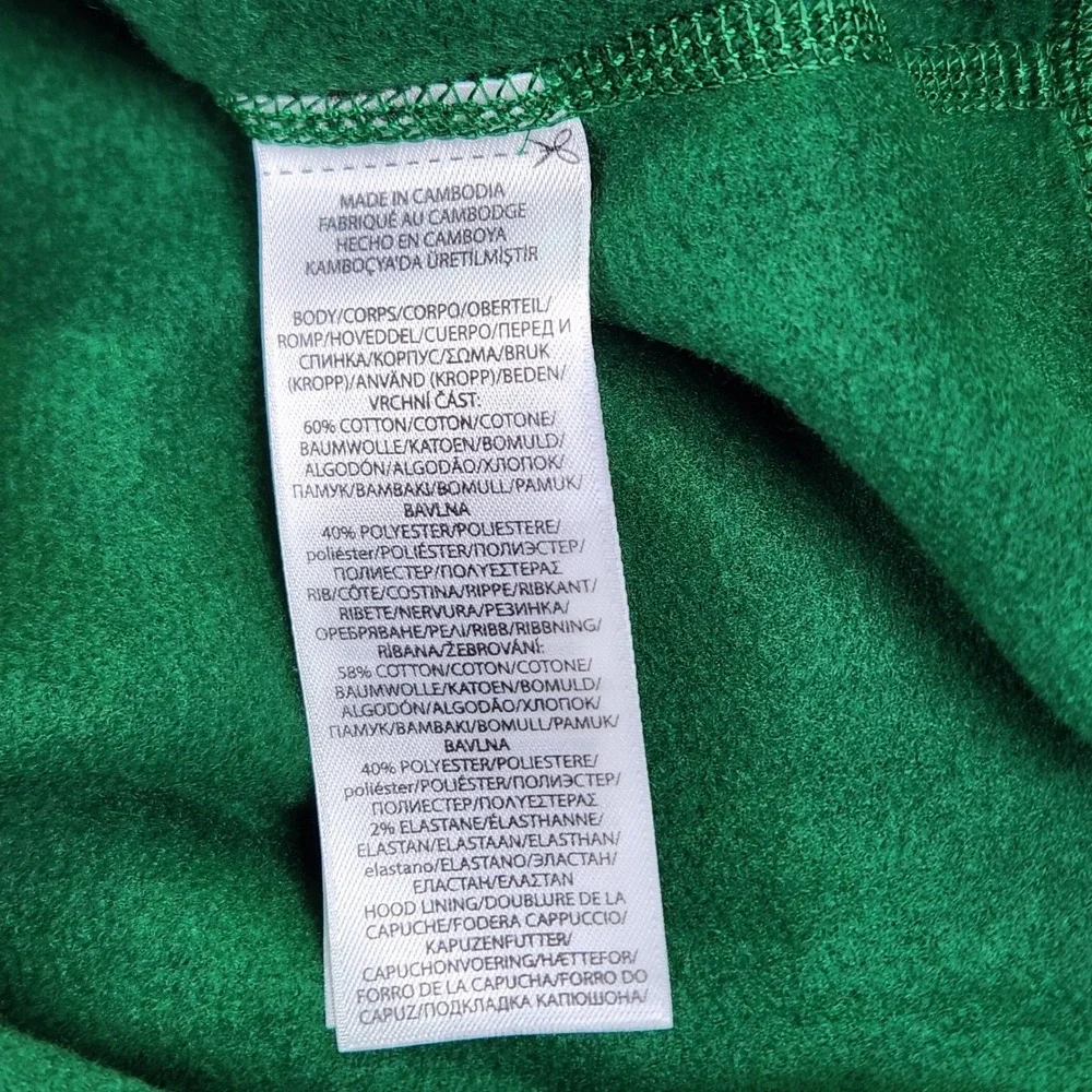 Polo Ralph Lauren Green Fleece Hoodie Mens Size L Classic Pony Logo Casual New